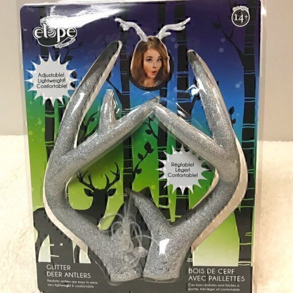 Elope Glitter Deer Antlers Headband